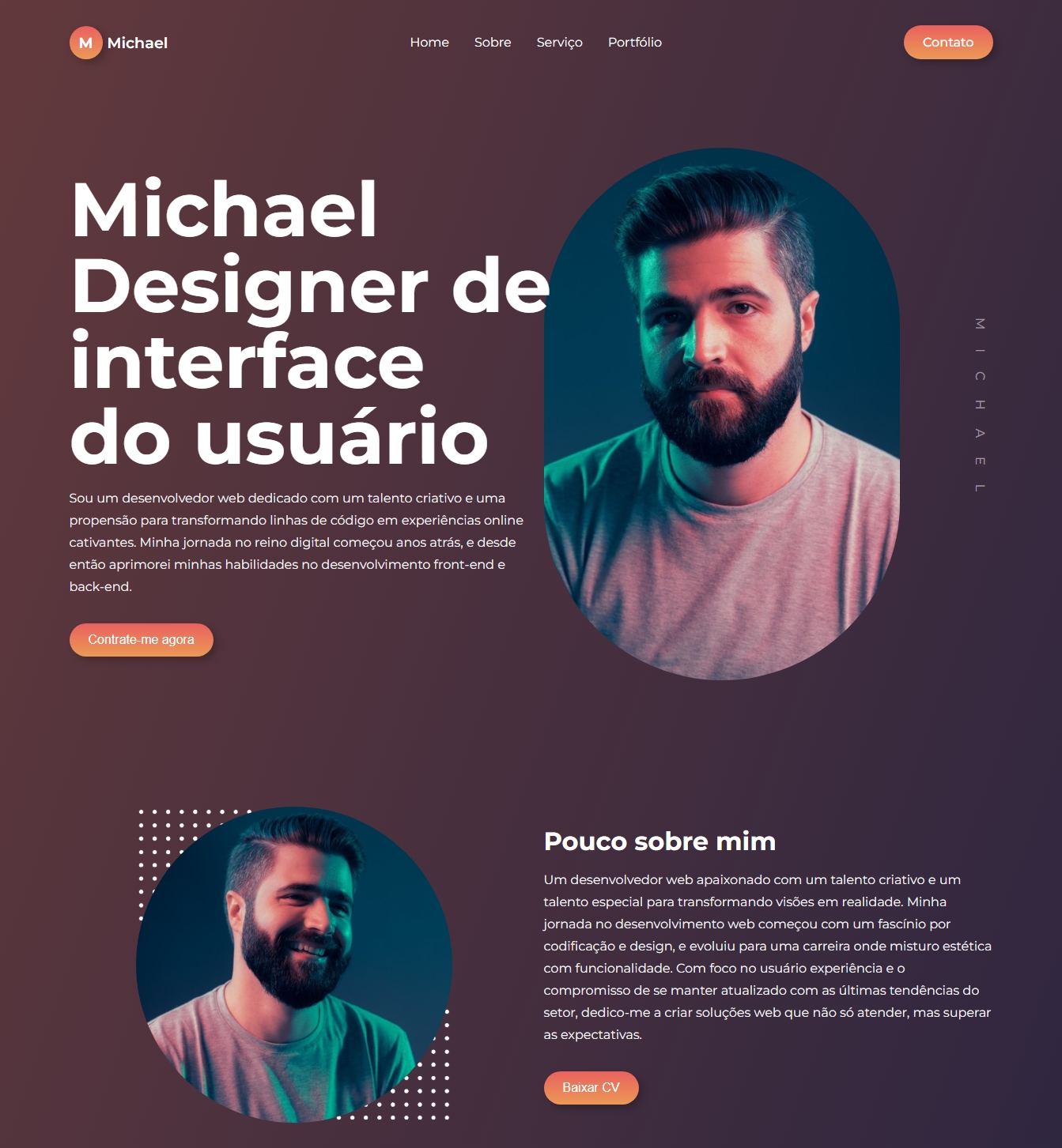 Template Site portfólio