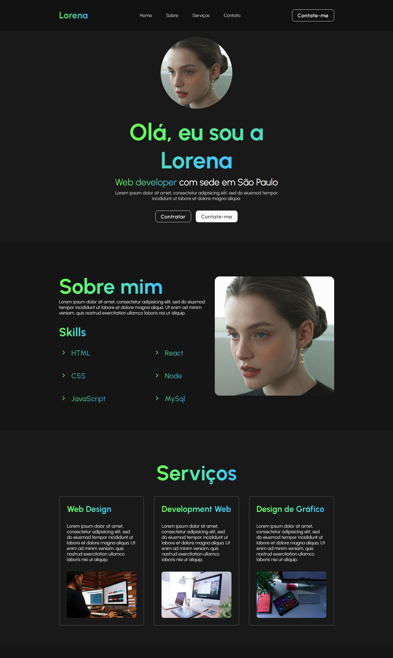 Template Site Portfólio